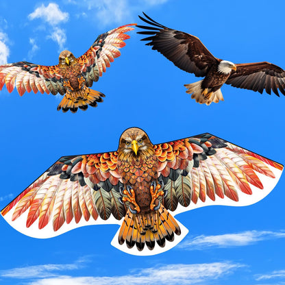 Bald Eagle Kite, Easy to Fly for Kids Kite for Beginners Red/Brown