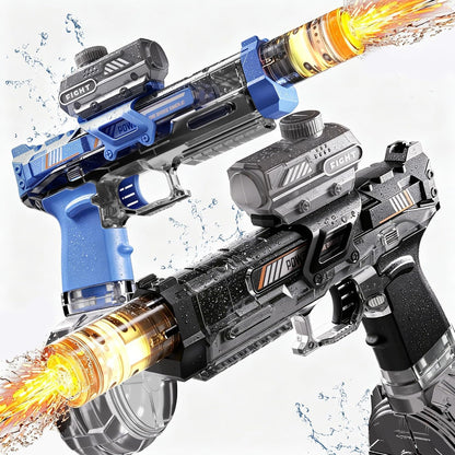2 Pack Water Gun for Kids Boys, Squirt Water Gun for Kids with LED Light