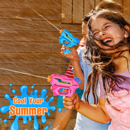 Water Guns for Kids, 4 Pack Mini Squirt Guns Long Range Water Gun Pistol