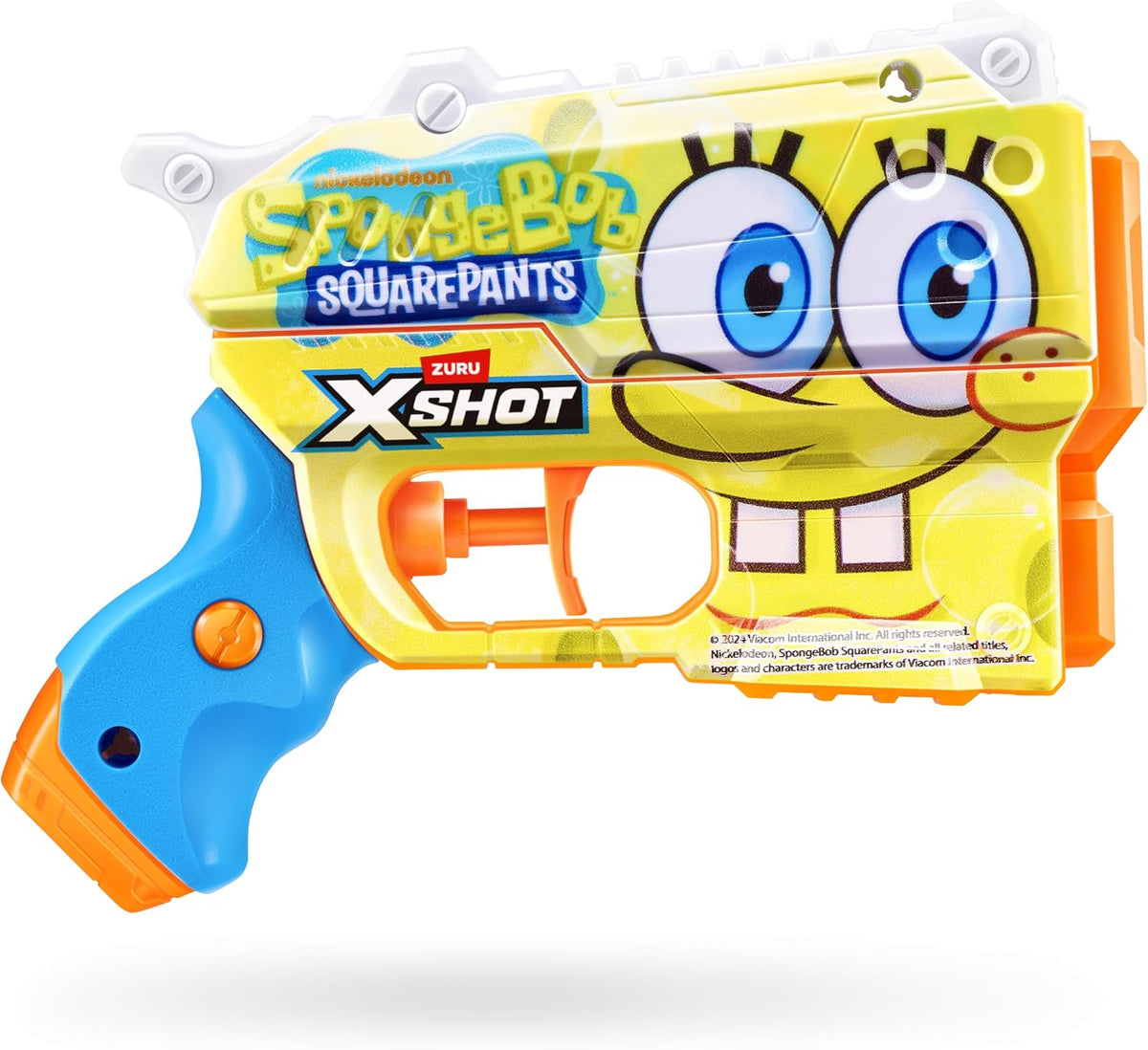 XSHOT Water Spongebob Jr Fast-Fill Water Blaster (2 Pack) by ZURU – Kid-Sized Water Blaster with Spongebob Design, Fast-Fill Tech, 30ft Range & 150ml (5 fl. oz.) Tank
