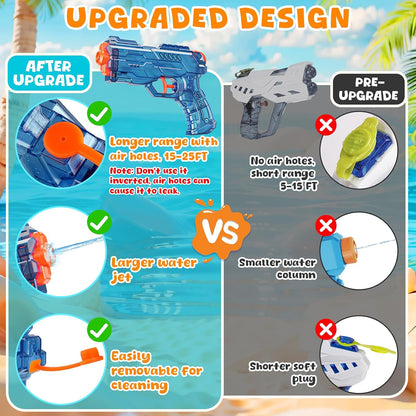 LQYoyz 2 Pack Water Guns for Kids Adults, Small Squirt Guns