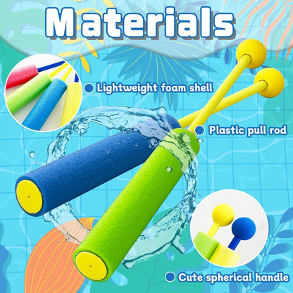 18 Pack Water Guns for Adults,Foam Soakers Blaster Guns,Colorful Squirt Gun Set for Beach Water Game,Pool Summer Party
