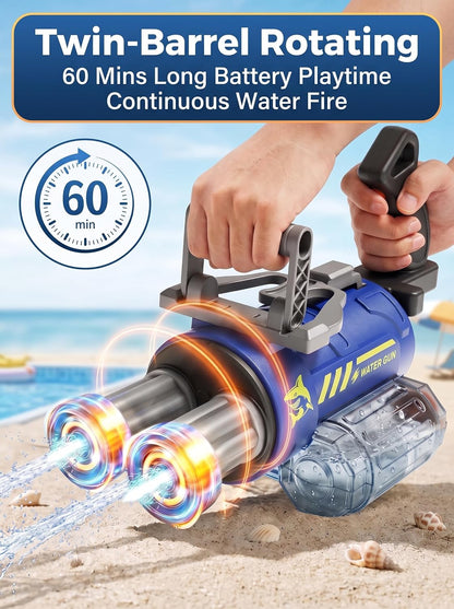 Electric Water Gun for Kids with Voice Control, Blue