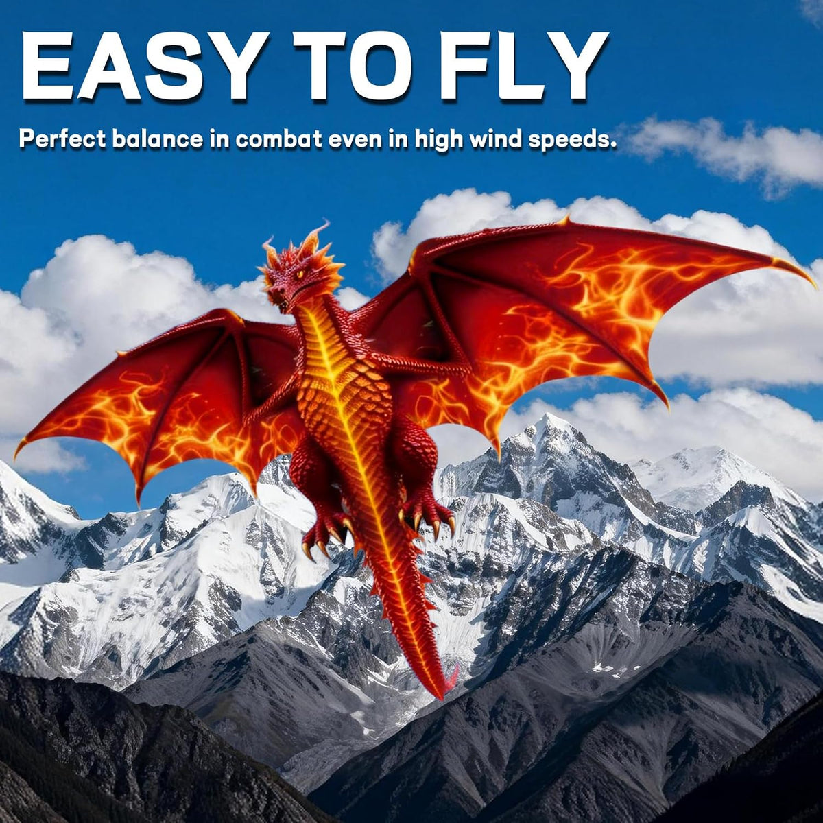 Dragon Kite for Kids and Adults, Easy to Fly for Beach