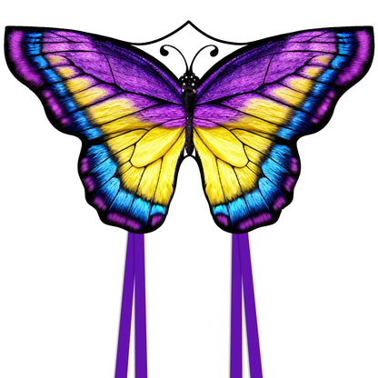 2024 New 55" Monarch Butterfly Kite for Kids and Adults Large Kites Easy to Fly Beginners Single Line String with Tail for Beach Trip Park Outdoor Activities