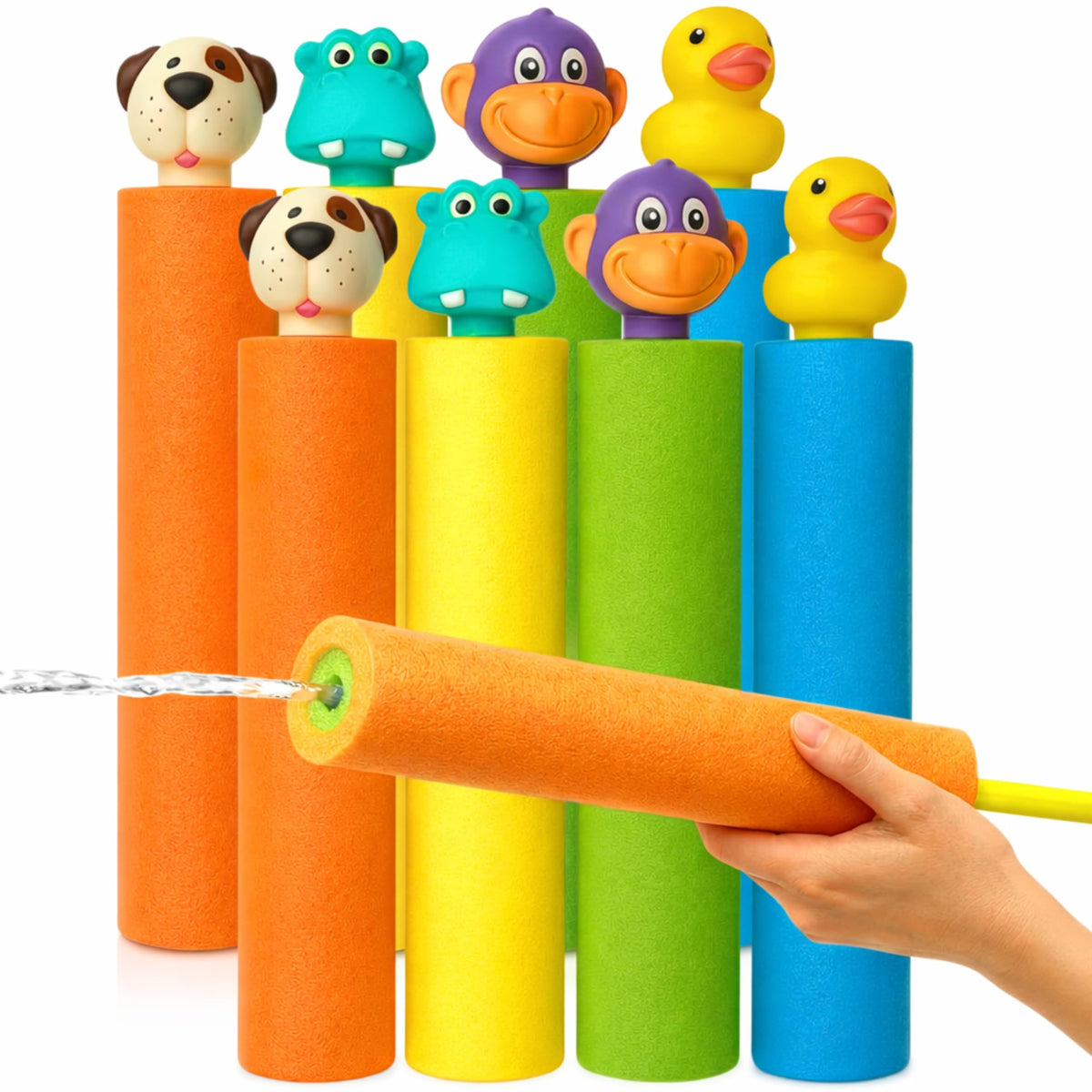 Water Blaster | Water Blasters for Kids, Water Squirter for Kids, Pool Guns, Squirt Gun 8 Pack 4 Pack Beach Essentials, Beach Toys Pool Squirt, Summer Games