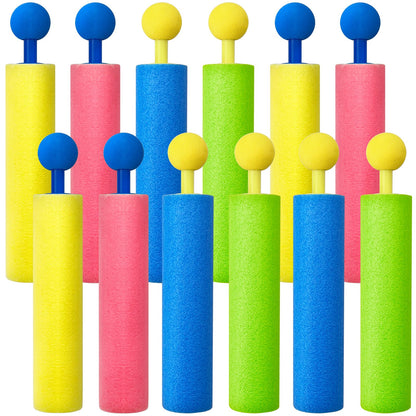 18 Pack Water Guns for Adults, Foam Water Soaker Blaster Set, Colorful Squirt Guns for Pool Battles, Beach Fun & Summer Activities
