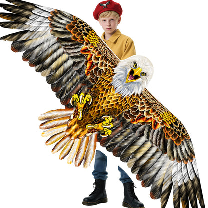 Bald Eagle Kite, Easy to Fly for Kids Kite for Beginners Red/Brown