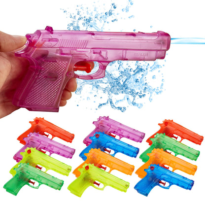 Water Guns for Kids, 6 Inch Squirt Guns, Pool Beach Party Toy, 12 Pack