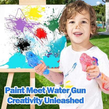 Mini Water Gun for Kids Toddler- 4 Pack Small Water Guns 5-7M Long Range Super Water Soaker Squirts Blasters Gun, Outdoor Toy Water Summer Beach Pool Party Favors Bath Water Guns Toy for Girl Boy Kids