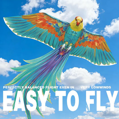 60" Large Bird Kite for Kids & Adults — Realistic Bird Design, Easy to Fly Beginner Kite with Handle & Line, Perfect for Beach Park Backyard Outdoor Fun