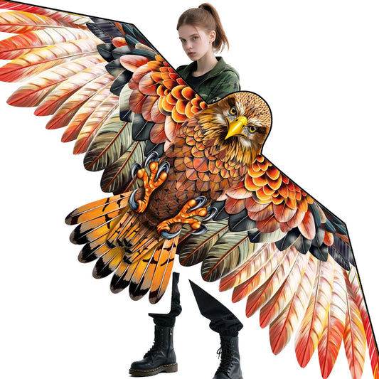 Bald Eagle Kite, Easy to Fly for Kids Kite for Beginners Red/Brown