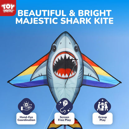 TOY Life 55.9'' Kites Easy to Fly for Kids Adults with 328.1 FT String, Beach Kite Outdoor Game Outside Toys Activity, Beach Toys for Kids, Gift for Boys Ages 4-8