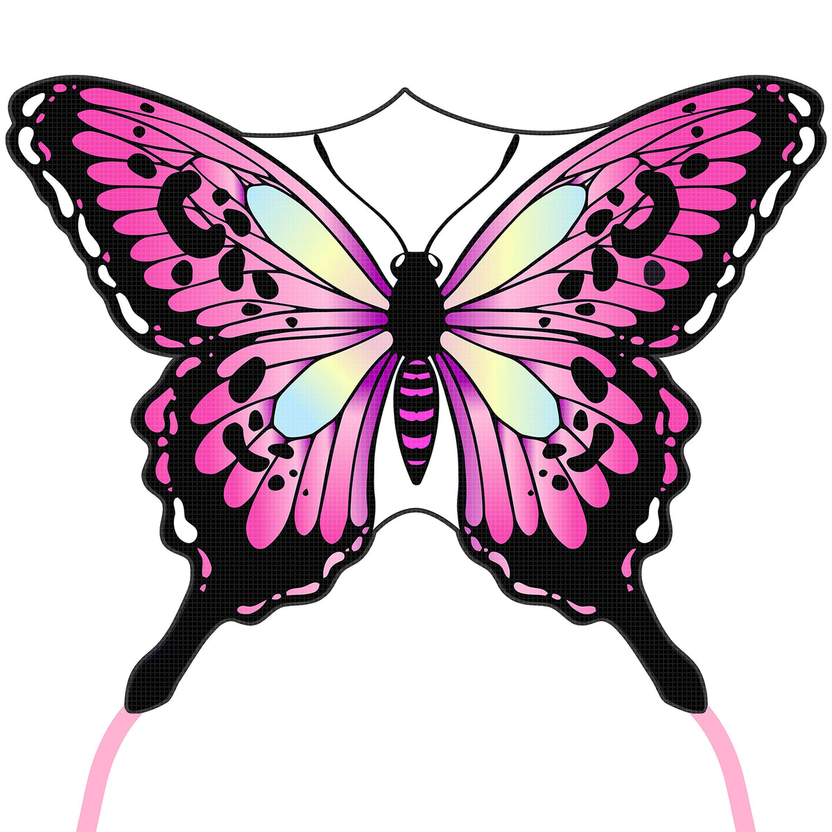 2024 New 55" Monarch Butterfly Kite for Kids and Adults Large Kites Easy to Fly Beginners Single Line String with Tail for Beach Trip Park Outdoor Activities