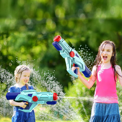 4-Pack Water Guns for Kids and Adults, Super Squirt Gun Water Soaker Blaster - Large Size - 32ft Shooting Range - High Capacity - Quick Refill - Fun Summer Outdoor Water Toys Gun for Boys Girls