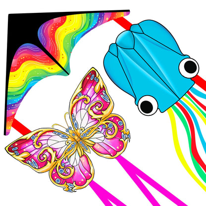 Xida Butterfly Kites for Kids and Adults Easy to Fly, Large Beach Kites