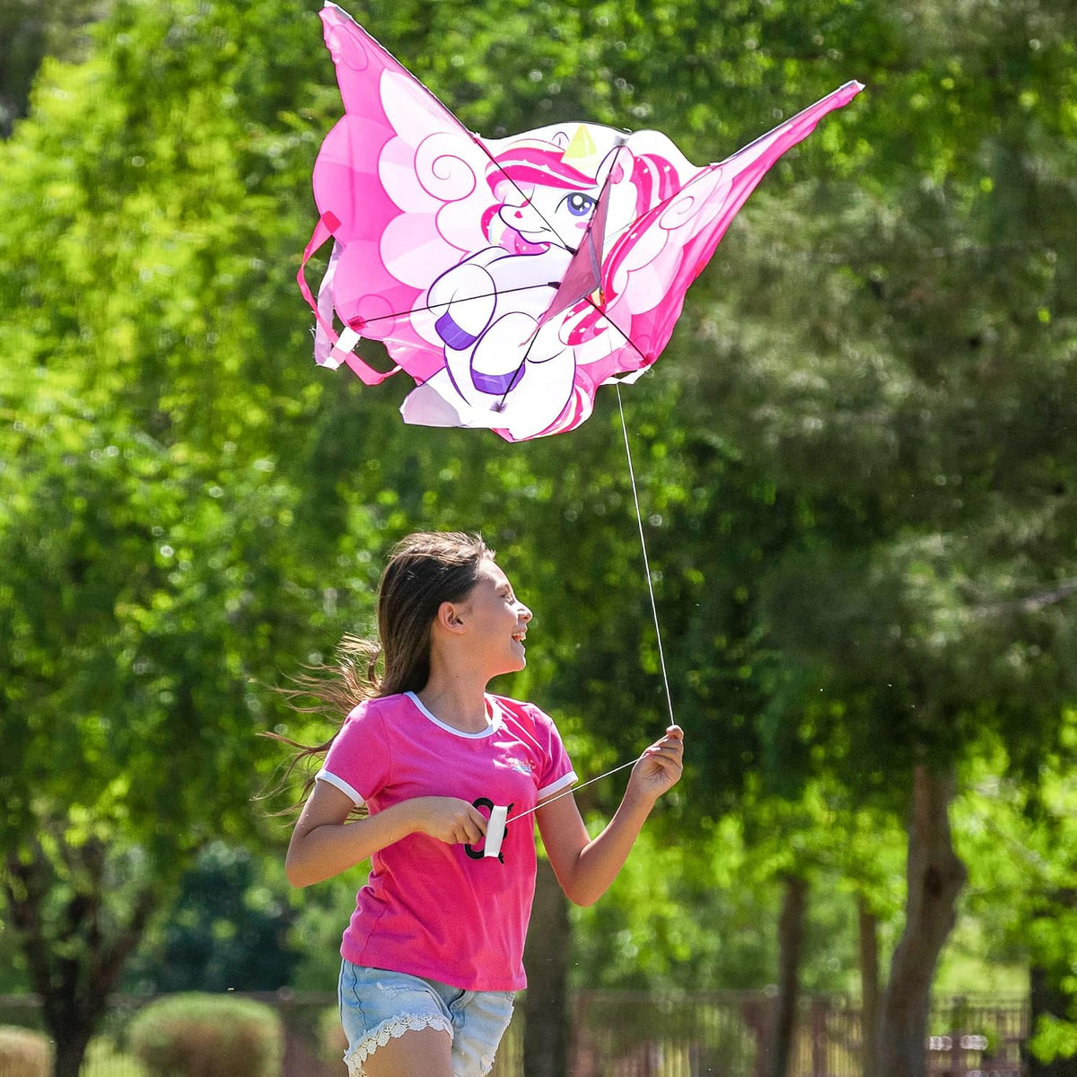 JOYIN 43.3'' Unicorn Kite Easy to Fly for Kids and Adults, Large Beach Kite for Outdoor Games and Activities