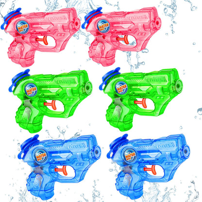 Mini Water Gun for Kids Toddler, 2 Pack Squirt Blasters Water Guns Toys