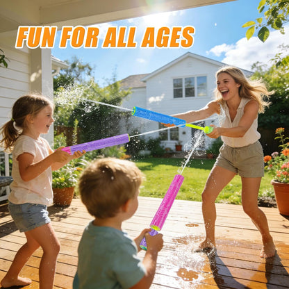 FENYAN Water Blasters, 6 Pack Pool Toys Foam Water Guns for Kids Adults