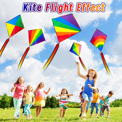 5 Pack Kite for Kids Adults, Butterfly Kites for Kids Ages 4-8 8-12, Rainbow Kites for Toddlers Age 3-5 Beginners Easy to Fly in Low Wind- Large Kite for Family Beach Outdoor Games and Activities
