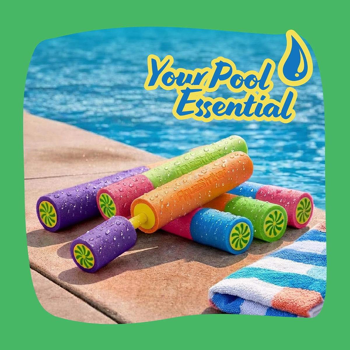 ArtCreativity Water Guns for Kids - 6 Pack - Swimming Pool Toys Water Squirter Gun - Fun Foam Water Blaster Pool Game Toys - Summer Beach Party Outdoor Activities for Kids Ages 4-8, 6-8, 8-10, 8-12