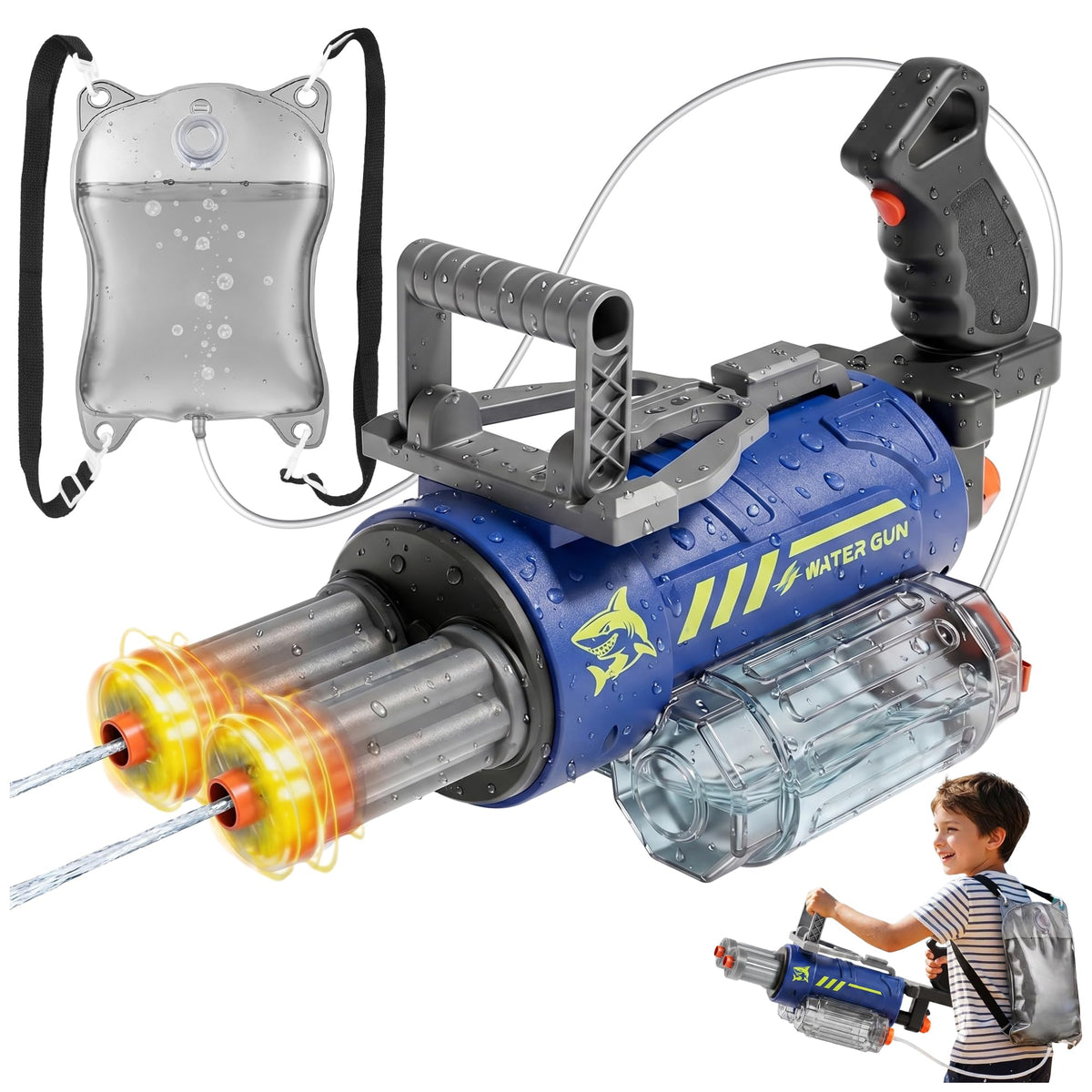 Electric Water Gun for Adults & Kids, Voice Control Automatic Water Guns