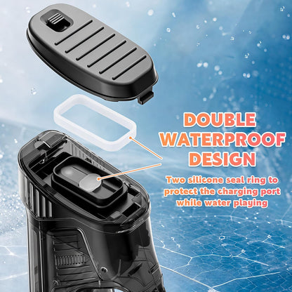Electric Water Gun for Adults Kids USB-C Charging Port, Black