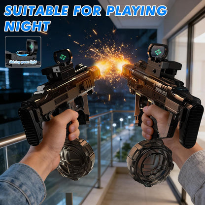 Electric Water Gun for Adults Kids, Automatic Squirt Gun with Water Spray Sound and Led Light, Summer Outdoor Watergun Pool Beach Party Toys for Boys Girls