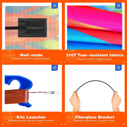 Shark Kite for Kids & Adults, Outdoor Kite, Perfect for Beginners, Easy to use, Ideal for Beaches, backyards, Grassy Areas