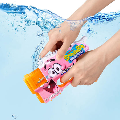 XSHOT Water Spongebob Jr Fast-Fill Water Blaster (2 Pack) by ZURU – Kid-Sized Water Blaster with Spongebob Design, Fast-Fill Tech, 30ft Range & 150ml (5 fl. oz.) Tank