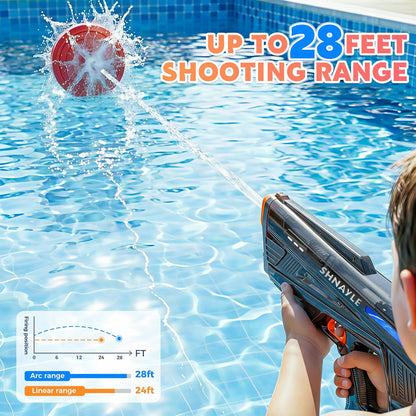 Electric Water Gun for Adults Kids USB-C Charging Port, Black