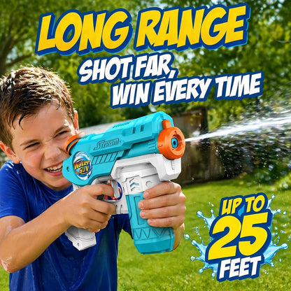 4 Pack Water Guns for Kids, Small Squirt Gun Soaker Blaster 220cc Capacity