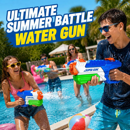 3 Pack Water Guns for Kids Adults, 600cc High Capacity Super Squirt Soaker