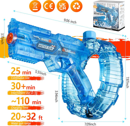 Electric Water Gun, Trigger-Activated Transforming Body